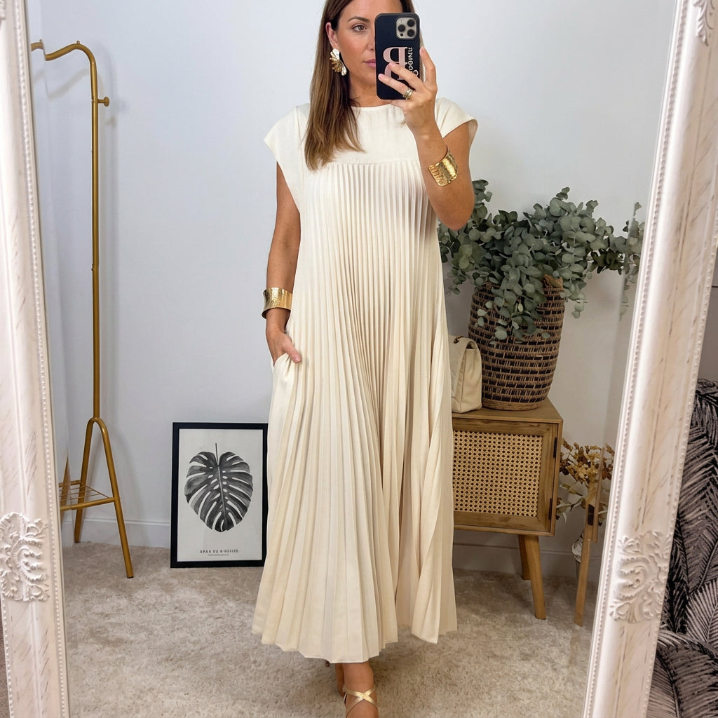 Ana | Women's Classic Comfort Maxi Dress with Pockets