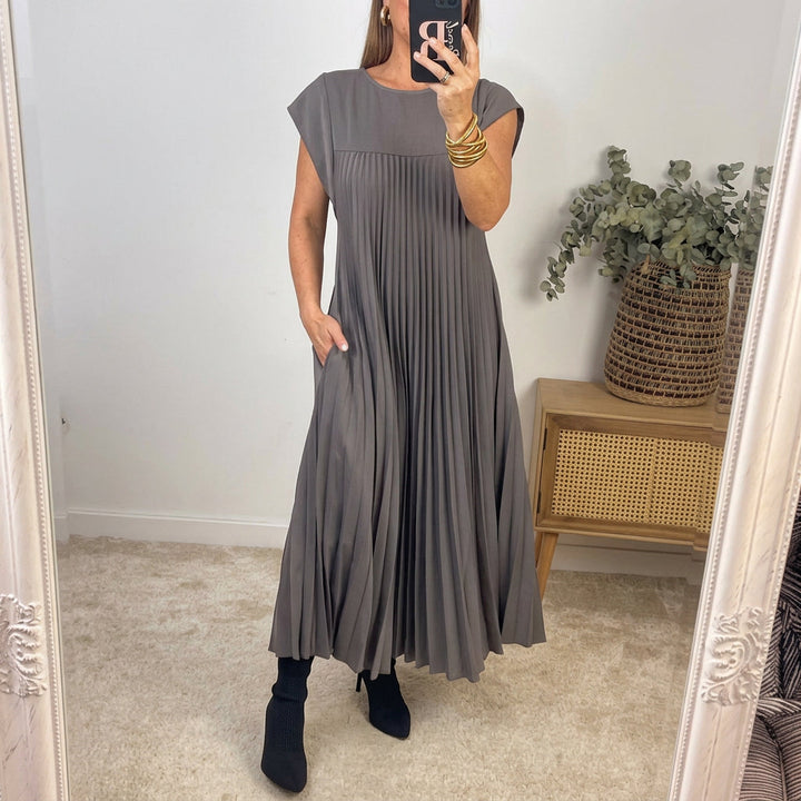 Ana | Women's Classic Comfort Maxi Dress with Pockets