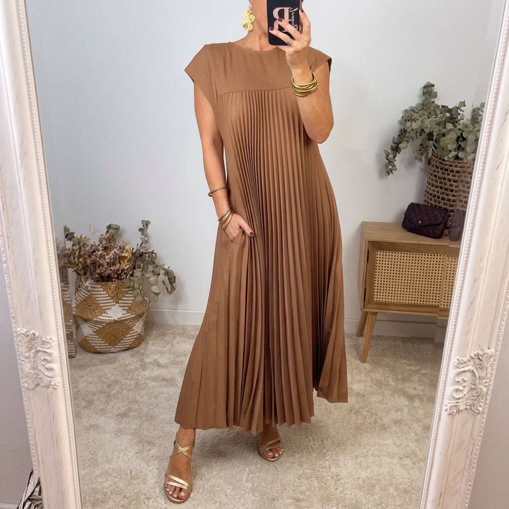 Ana | Women's Classic Comfort Maxi Dress with Pockets