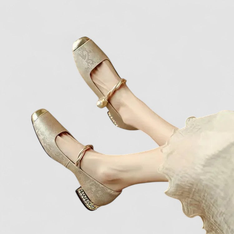 Chrystahh | Women's Cushioned Buckle Orthopedic Mary Jane Shoes