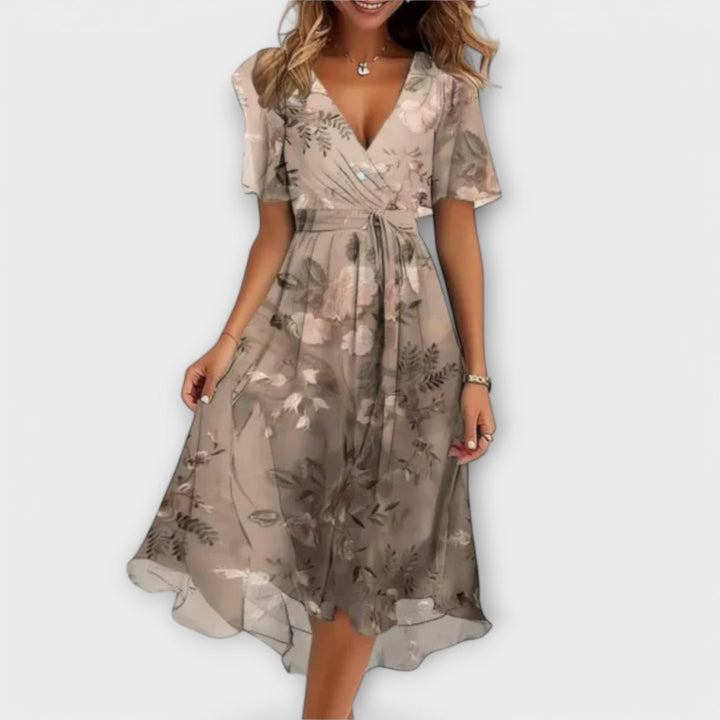 Annegret | Women's Casual V-Neck Dress