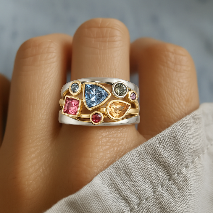 Vintage Ring with Bunter Zircon