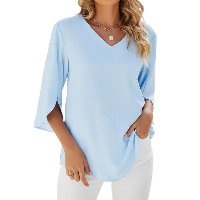 Belinda | Women's V-Neck Blouse
