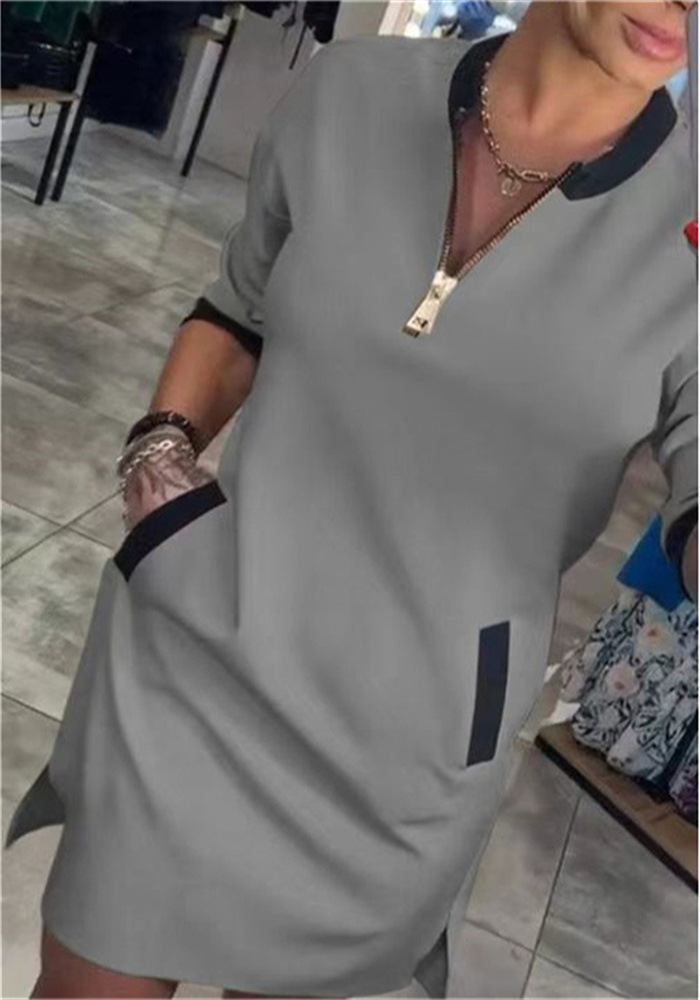 Bertha | Women's Chic Long Sleeved Dress with Pockets