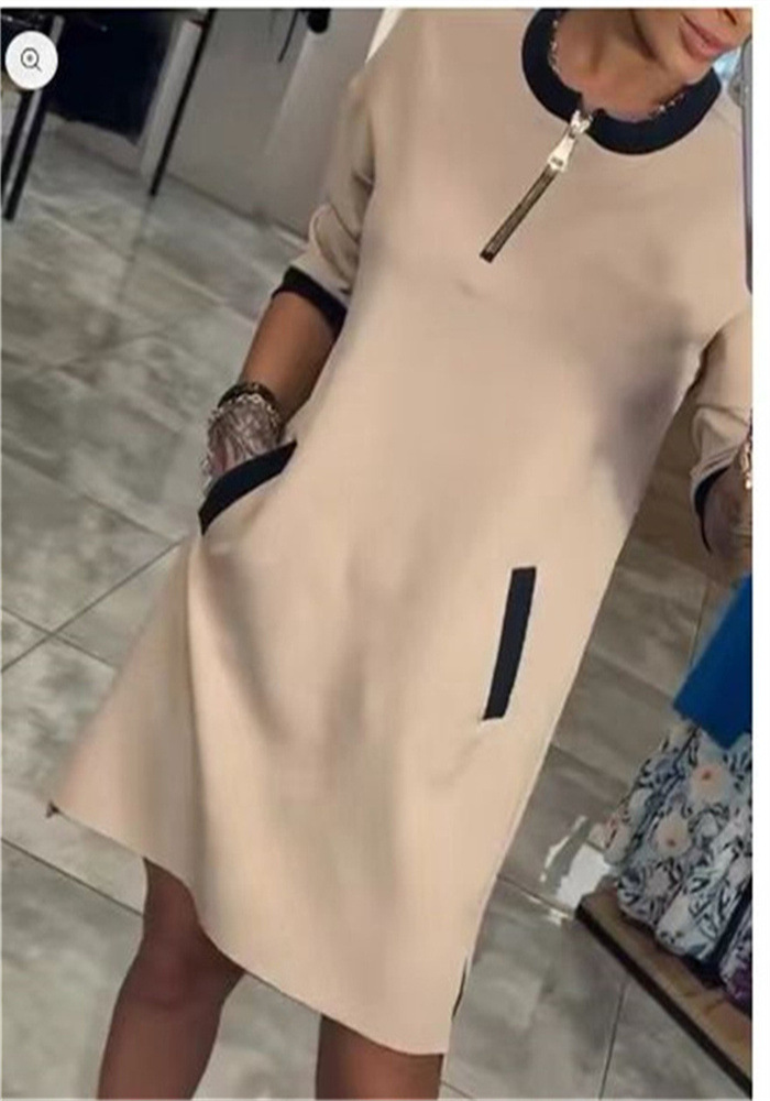 Bertha | Women's Chic Long Sleeved Dress with Pockets
