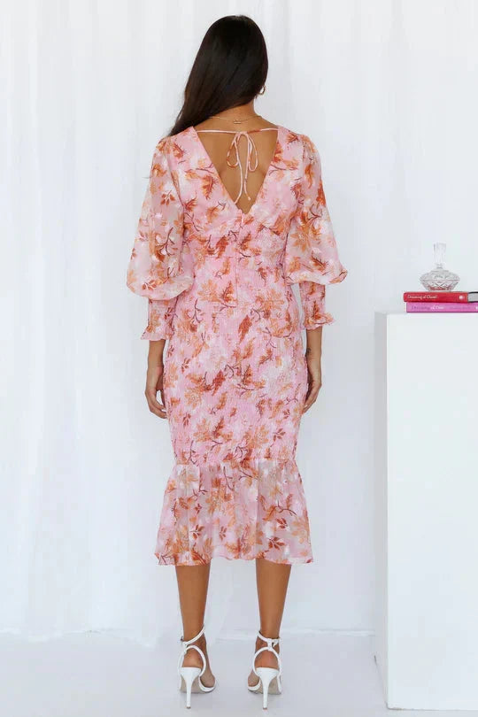Amara | Women's Stunning Floral Midi Dress