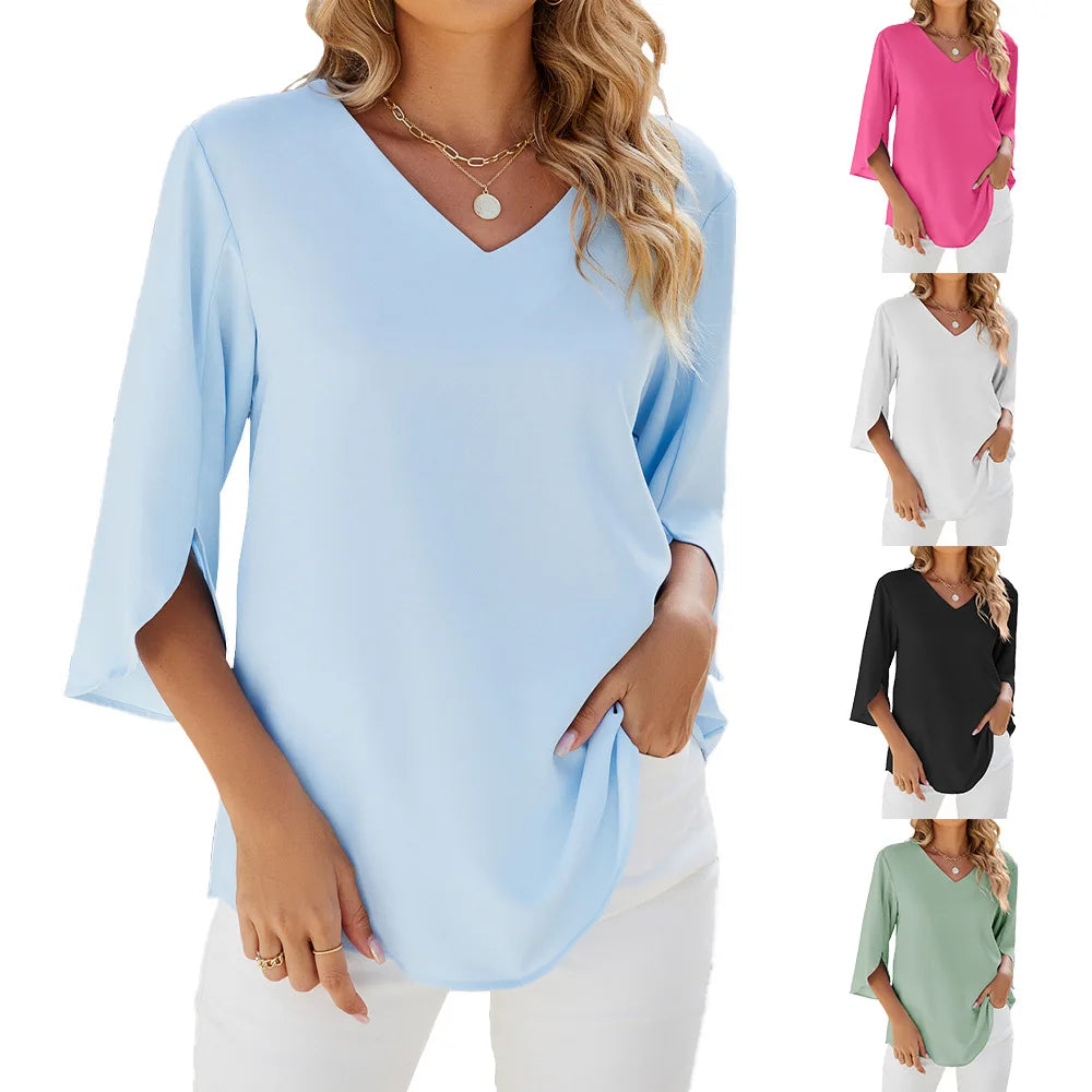 Belinda | Women's V-Neck Blouse