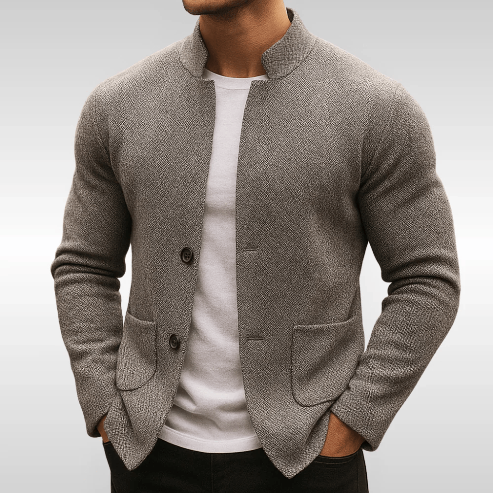 Relaxed Laurent Monaco | Men's Texture Vest with Pockets