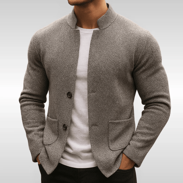 Relaxed Laurent Monaco | Men's Texture Vest with Pockets