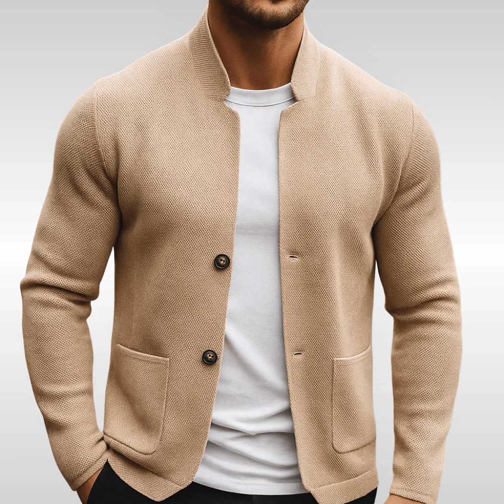 Relaxed Laurent Monaco | Men's Texture Vest with Pockets