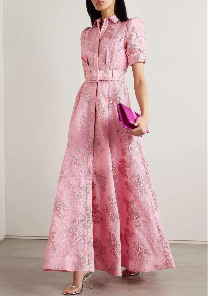 Aria | Women's Floral Short Puff Sleeve Dress