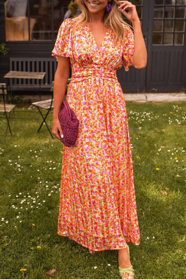 Bianca | Women's Elegant Long Maxi Dress with V-Neck