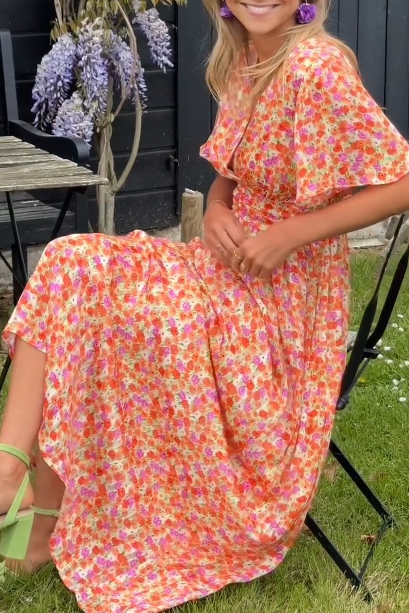 Bianca | Women's Elegant Long Maxi Dress with V-Neck