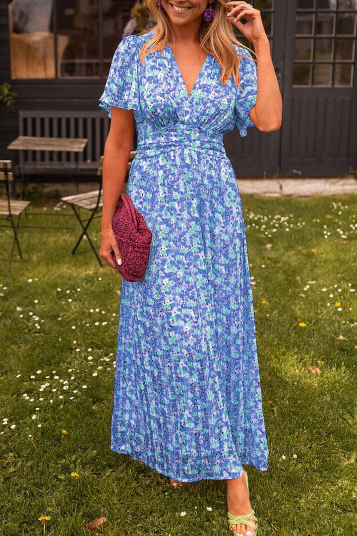 Bianca | Women's Elegant Long Maxi Dress with V-Neck