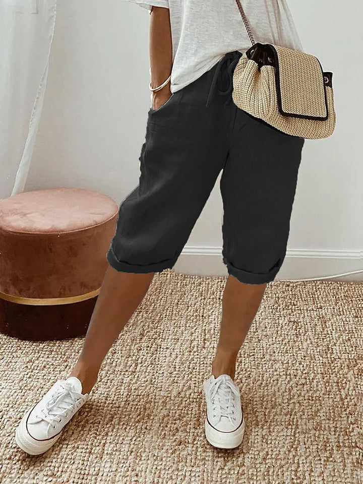 Eva | Relaxed, Women's Trousers with Pockets and Drawstring