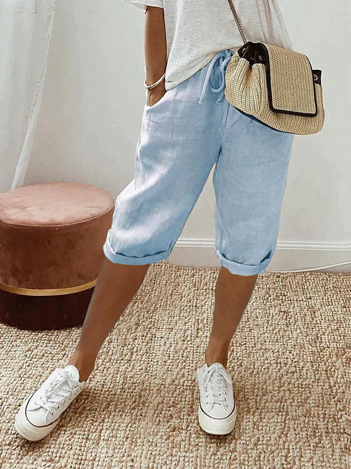 Eva | Relaxed, Women's Trousers with Pockets and Drawstring