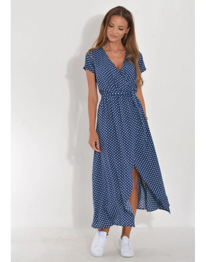 Suzanne | Women's Elegant Midi dress with V-neck