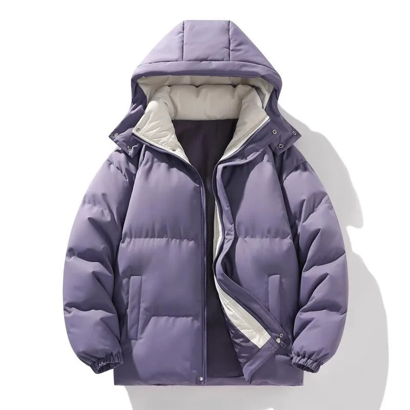 Elegant Hooded Men's Jacket with Hooded