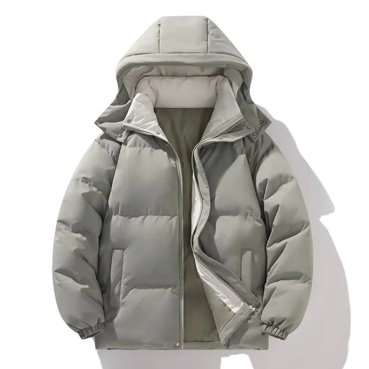 Elegant Hooded Men's Jacket with Hooded