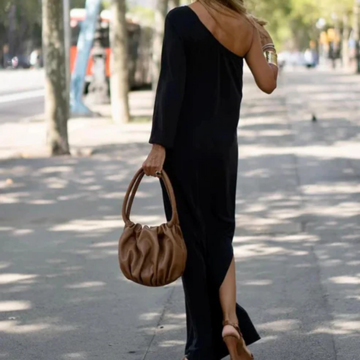 Zoe | Women's Elegant and Lightweight One-Shoulder Maxi Dress