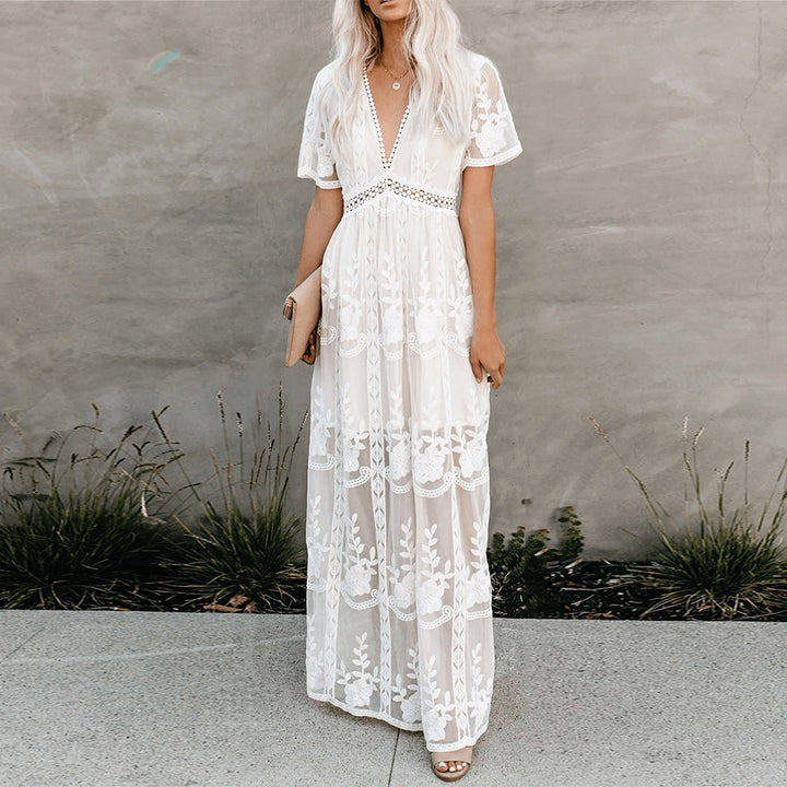 Amélie | Women's Elegant Boho Maxi Dress