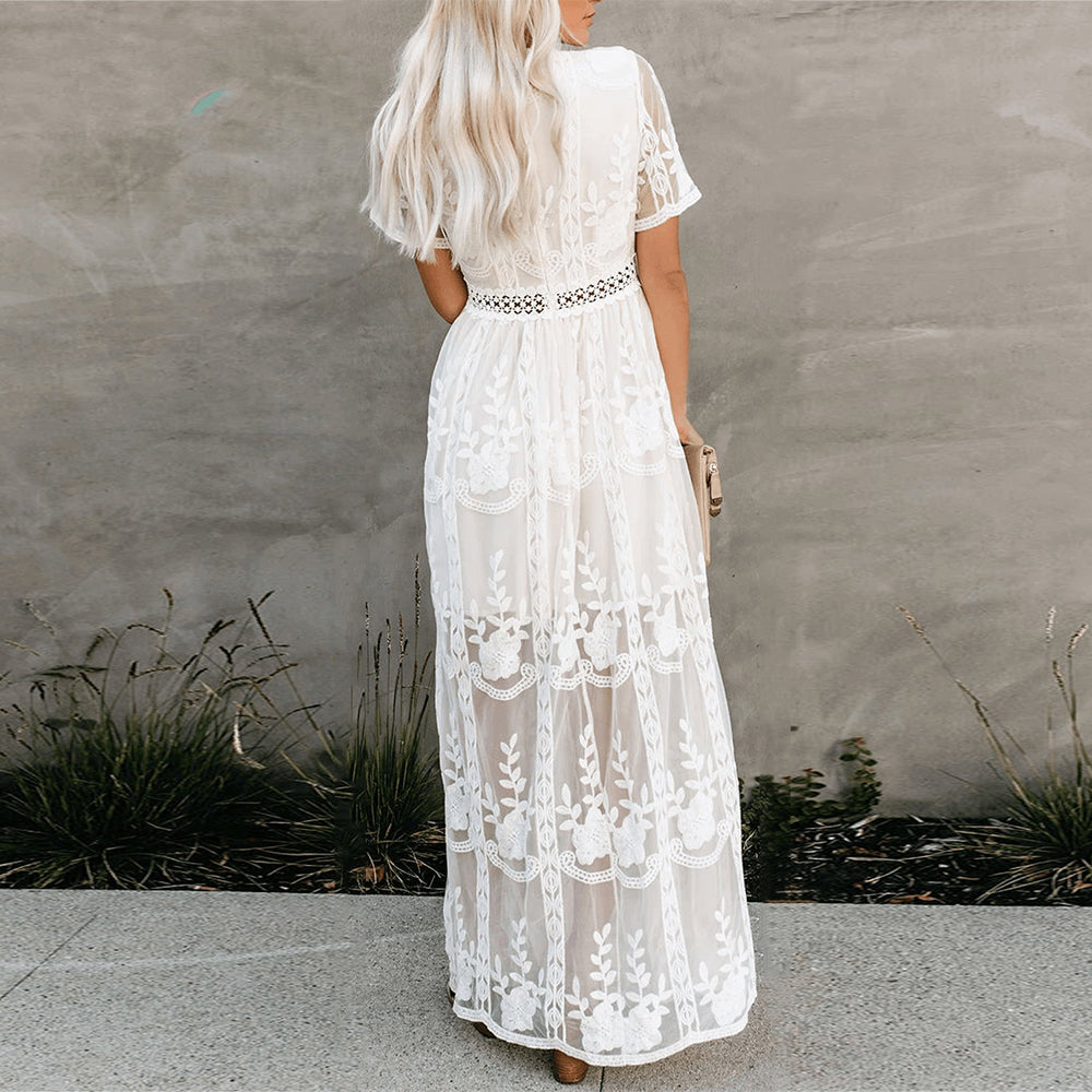 Amélie | Women's Elegant Boho Maxi Dress