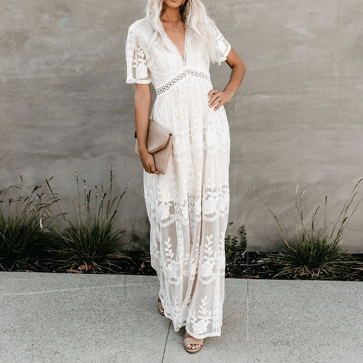 Amélie | Women's Elegant Boho Maxi Dress