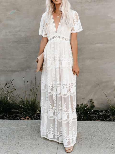 Amélie | Women's Elegant Boho Maxi Dress