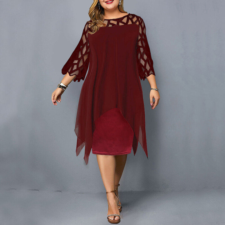 Kirsty | Relaxed Chic Plus Size Midi Dress for Modern Women
