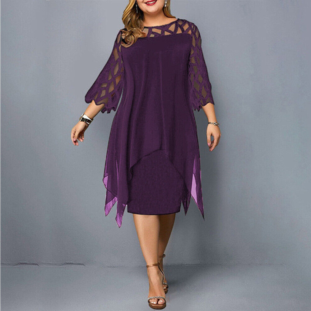 Kirsty | Relaxed Chic Plus Size Midi Dress for Modern Women