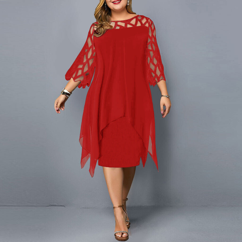 Kirsty | Relaxed Chic Plus Size Midi Dress for Modern Women