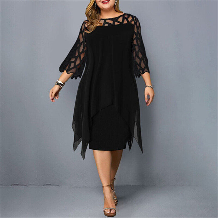 Kirsty | Relaxed Chic Plus Size Midi Dress for Modern Women