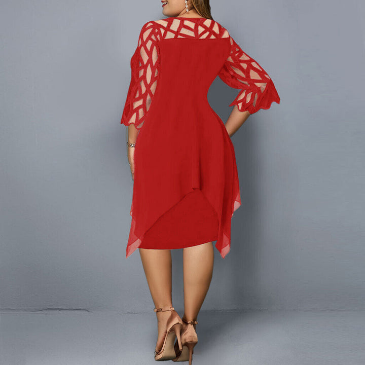 Kirsty | Relaxed Chic Plus Size Midi Dress for Modern Women