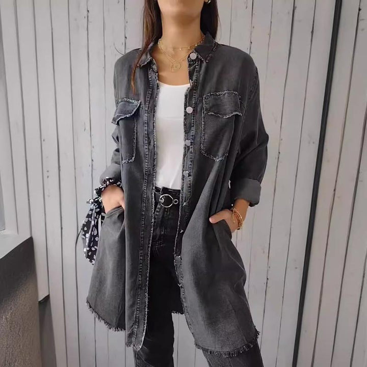 Annelie | Women's Summer Coat with Button Placket