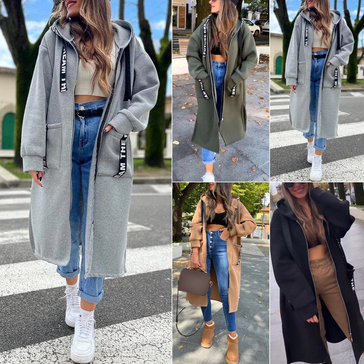 Marta | Women's Longline Relaxed Oversized Comfort Hoodie Coat