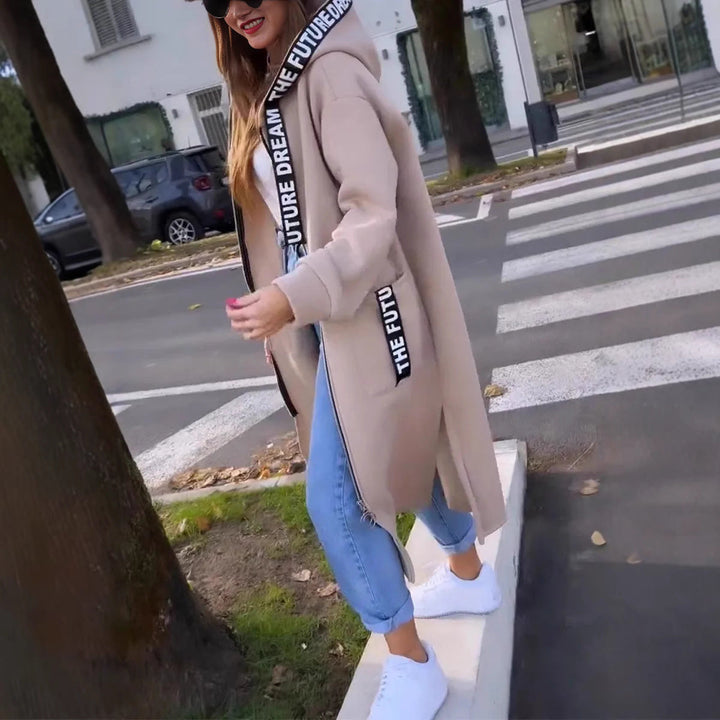 Marta | Women's Longline Relaxed Oversized Comfort Hoodie Coat