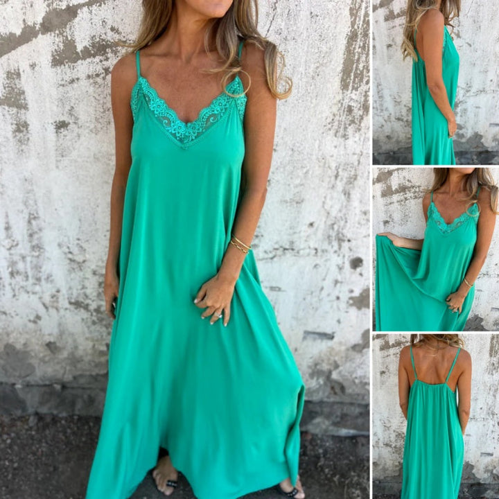 Carolina | Women's Elegant Sleeveless Maxi Dress
