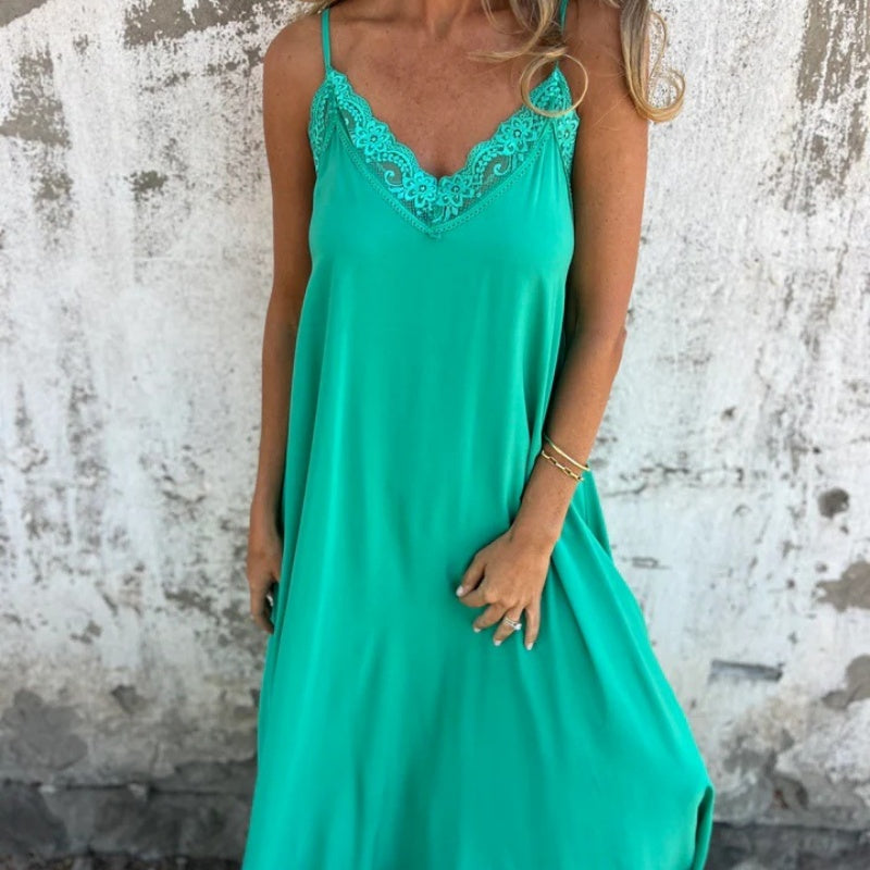 Carolina | Women's Elegant Sleeveless Maxi Dress