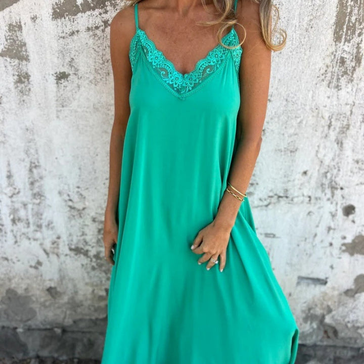 Carolina | Women's Elegant Sleeveless Maxi Dress