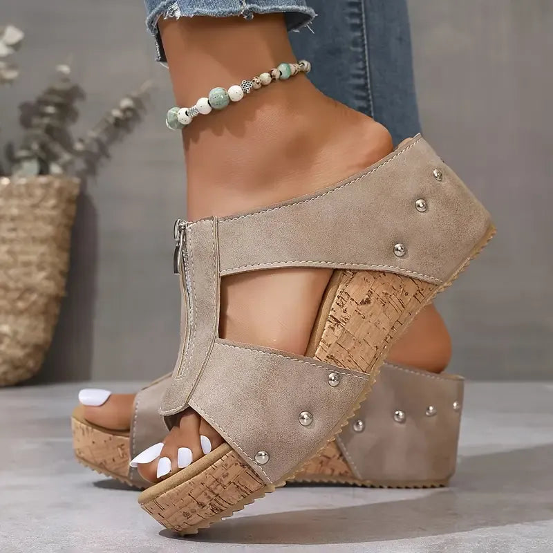 Ofelia | Women's Breathable Open-Toe Orthopedic Open Toe Wedge Sandals