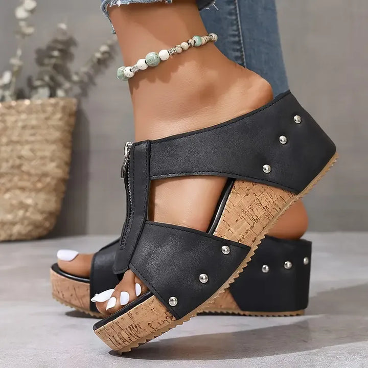 Ofelia | Women's Breathable Open-Toe Orthopedic Open Toe Wedge Sandals