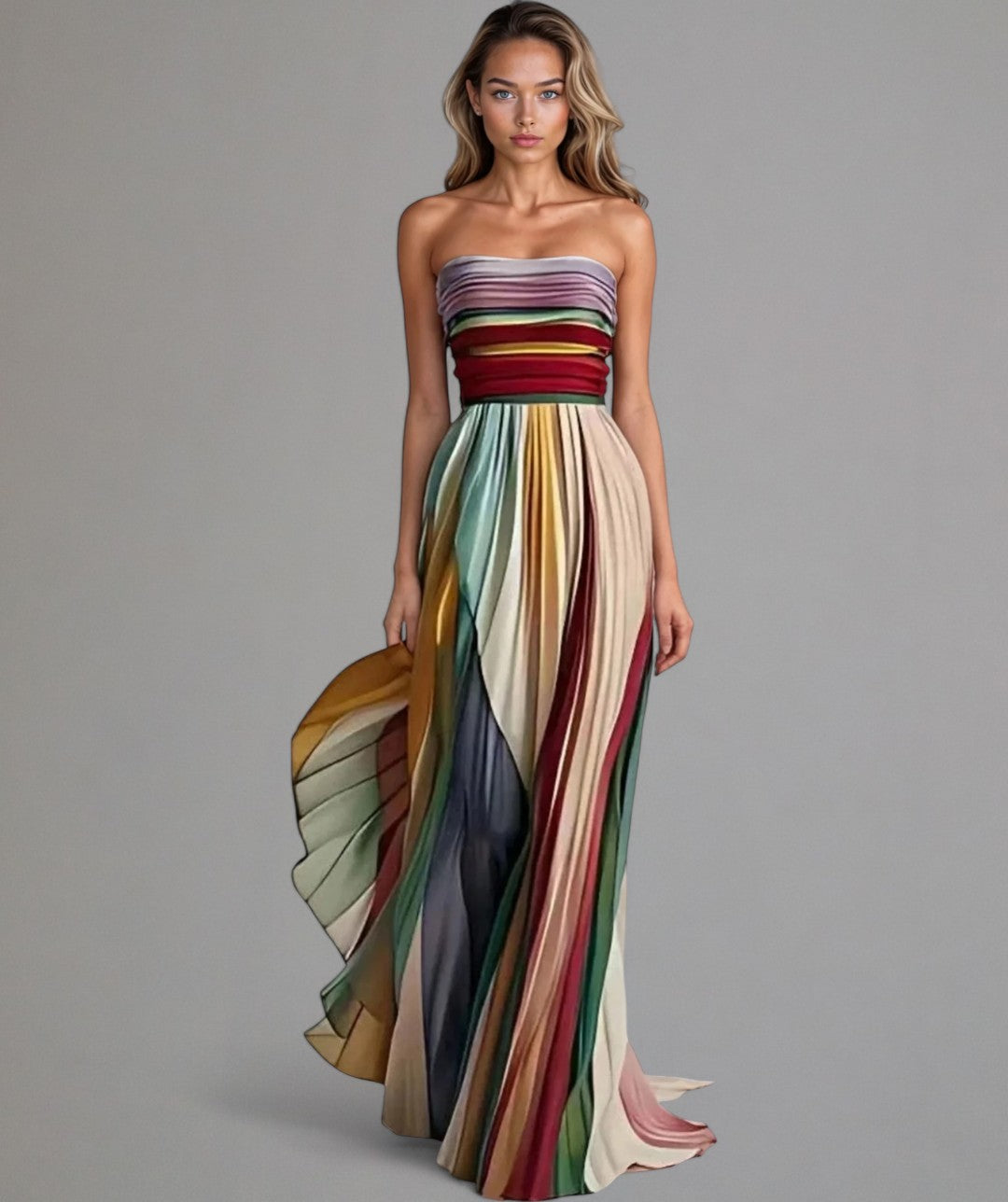 Flora | Women's Sleeveless Coloured Maxi Dress