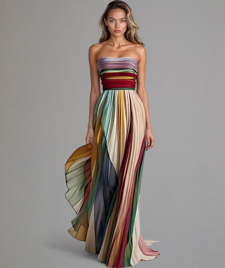 Flora | Women's Sleeveless Coloured Maxi Dress