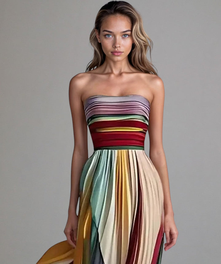 Flora | Women's Sleeveless Coloured Maxi Dress