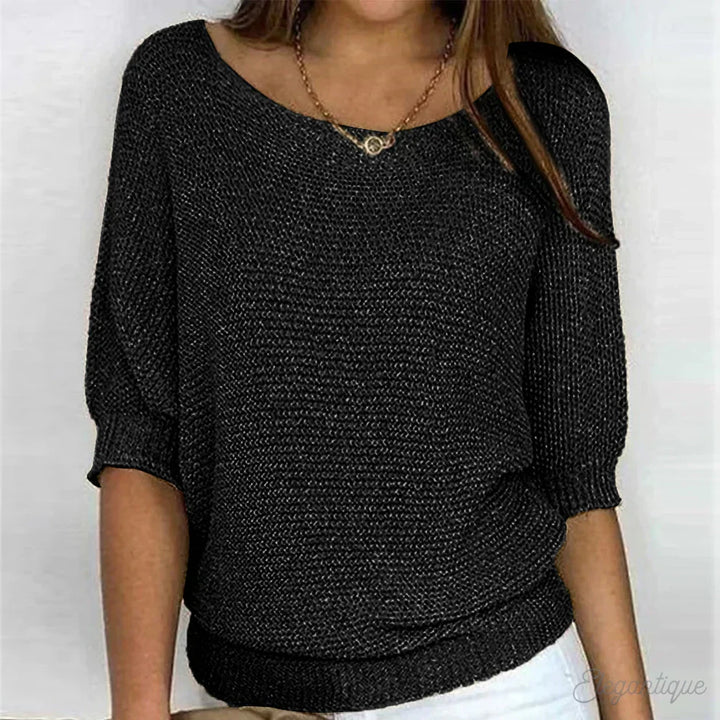 Eunice | Women's Relaxed Top with Round Neck
