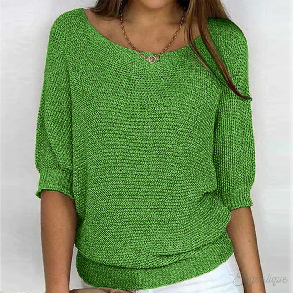 Eunice | Women's Relaxed Top with Round Neck