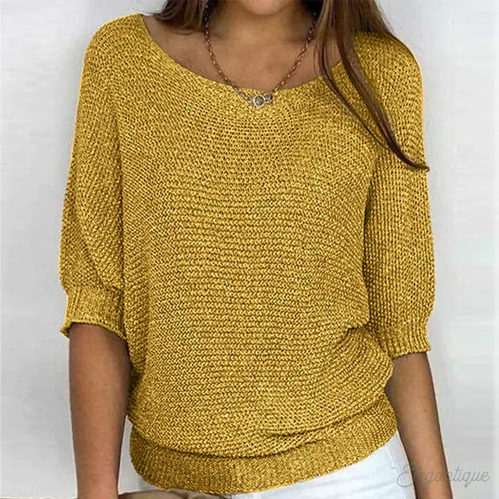 Eunice | Women's Relaxed Top with Round Neck