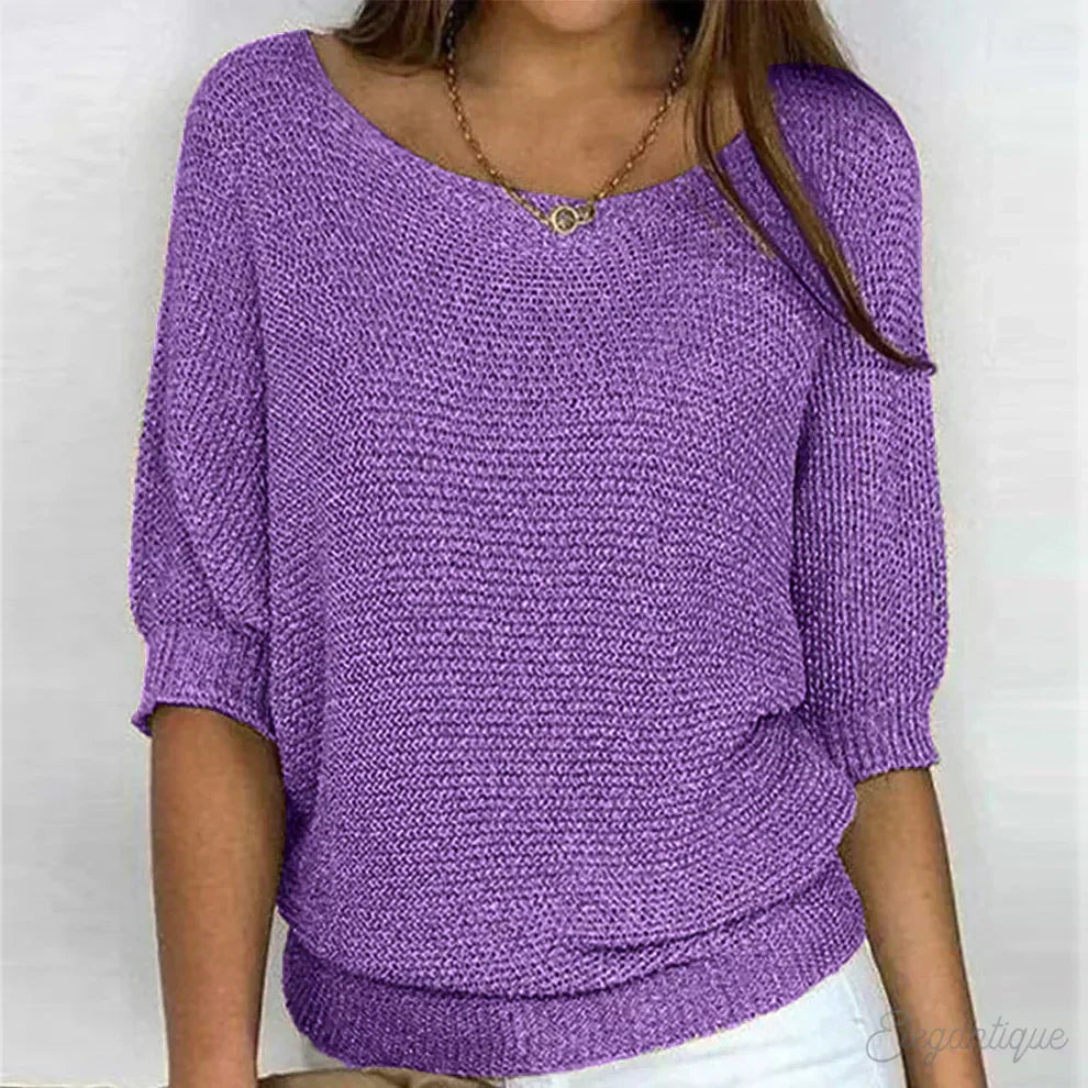 Eunice | Women's Relaxed Top with Round Neck