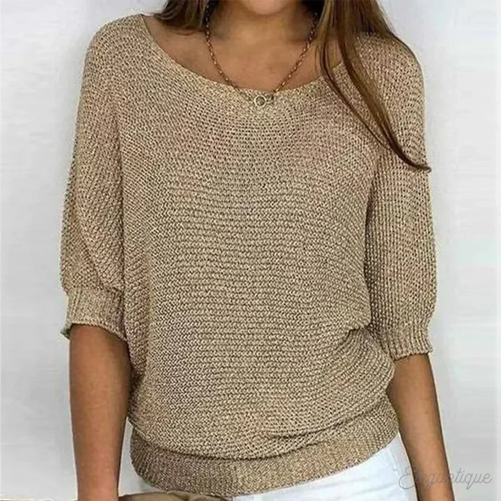 Eunice | Women's Relaxed Top with Round Neck