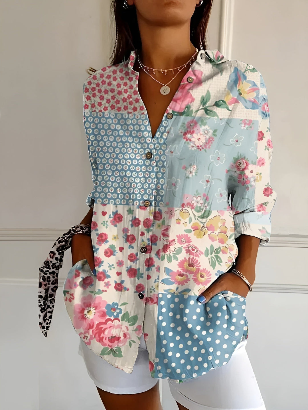 Avril | Women's Chic Blouse with Whimsical Prints